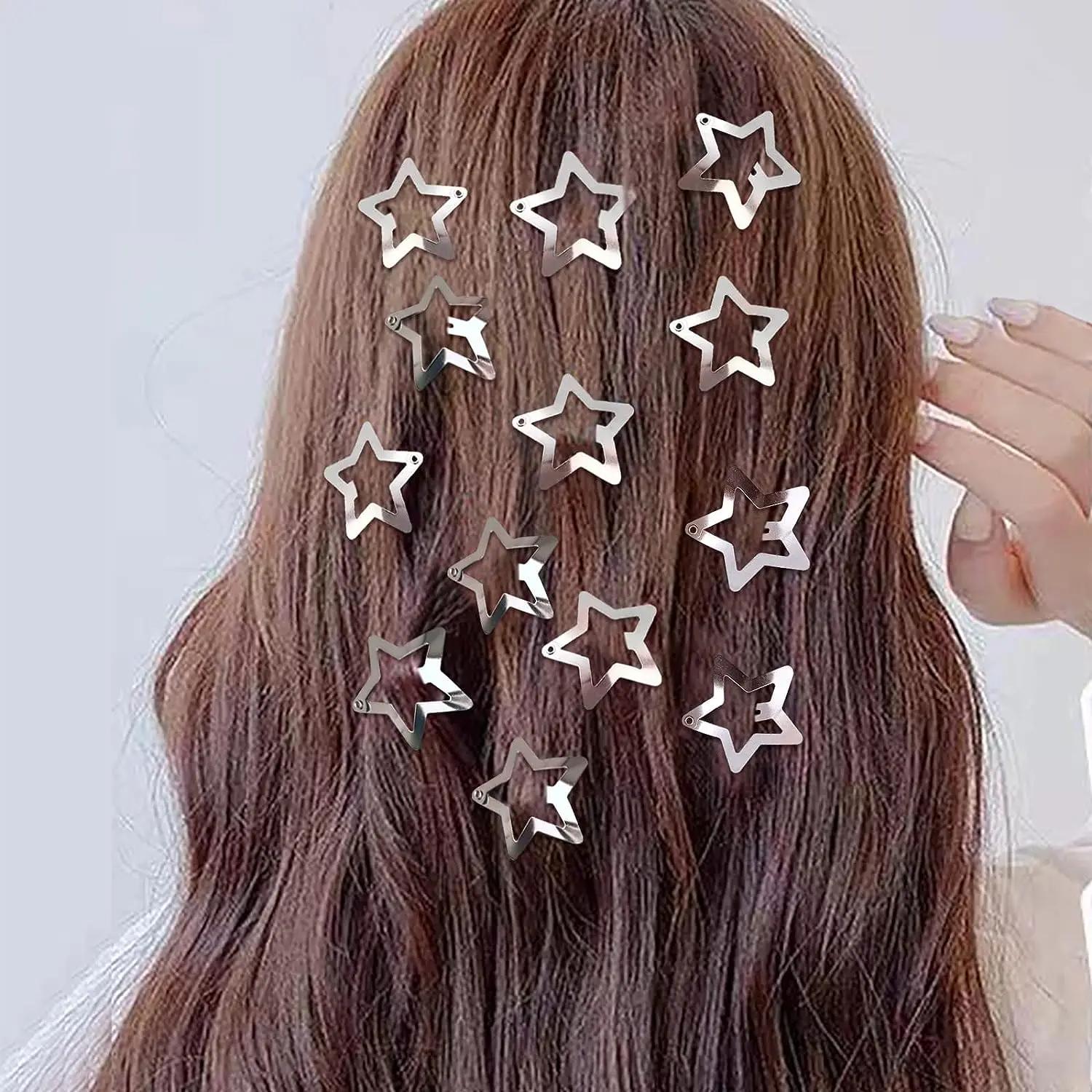 Pinces à cheveux étoiles en filigrane pour filles, 2 à 100 pièces, épingles à cheveux en métal, Barr