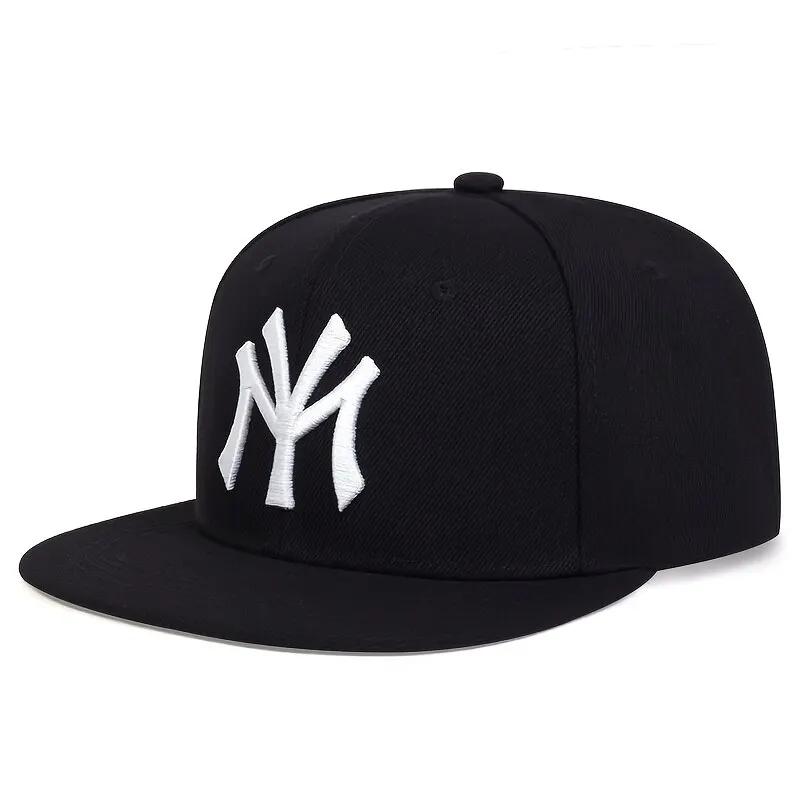 Chapeaux hip-hop brodés de lettres unisexes, casquettes de baseball décontractées réglables, chapeau
