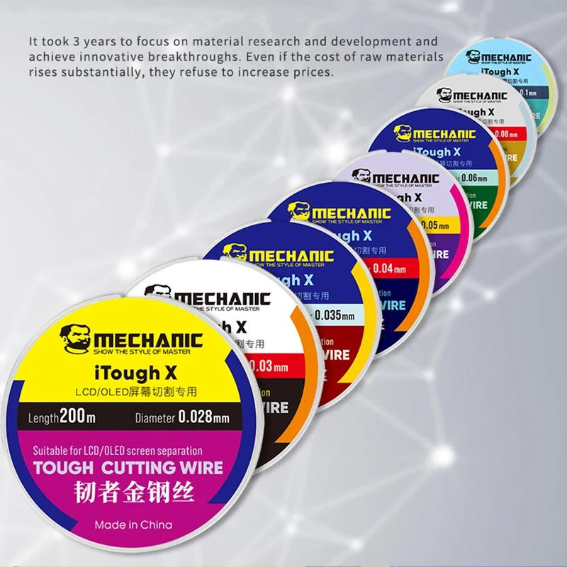Fil d'acier spécial mécanique de haute dureté, 5 pièces/lot, pour séparation d'écran LCD de téléphon