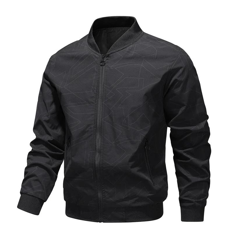 2025 printemps et automne nouveau col de Baseball court ample couleur unie veste hommes d'affaires d