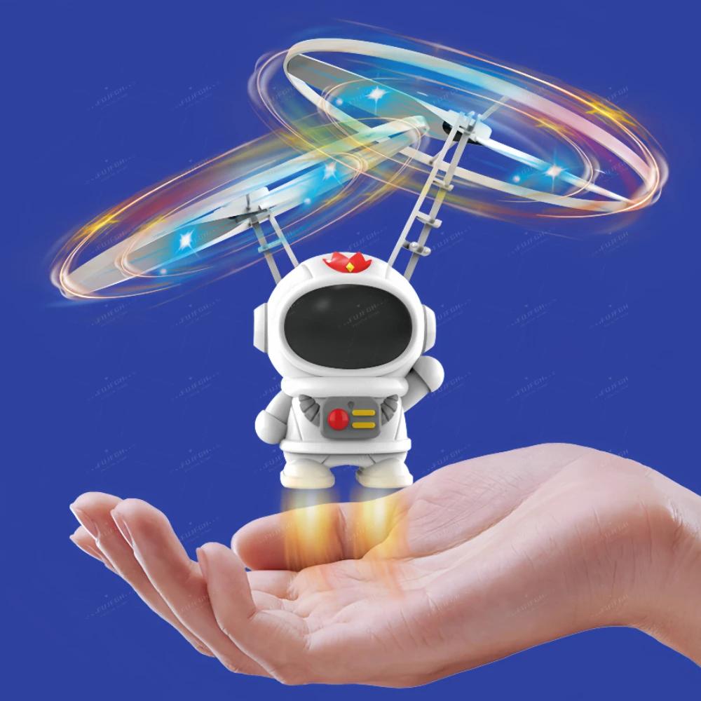 Drone robot volant Shoous droiting pour enfants, avion, drone solitaire à la main, jouets d'extérieu