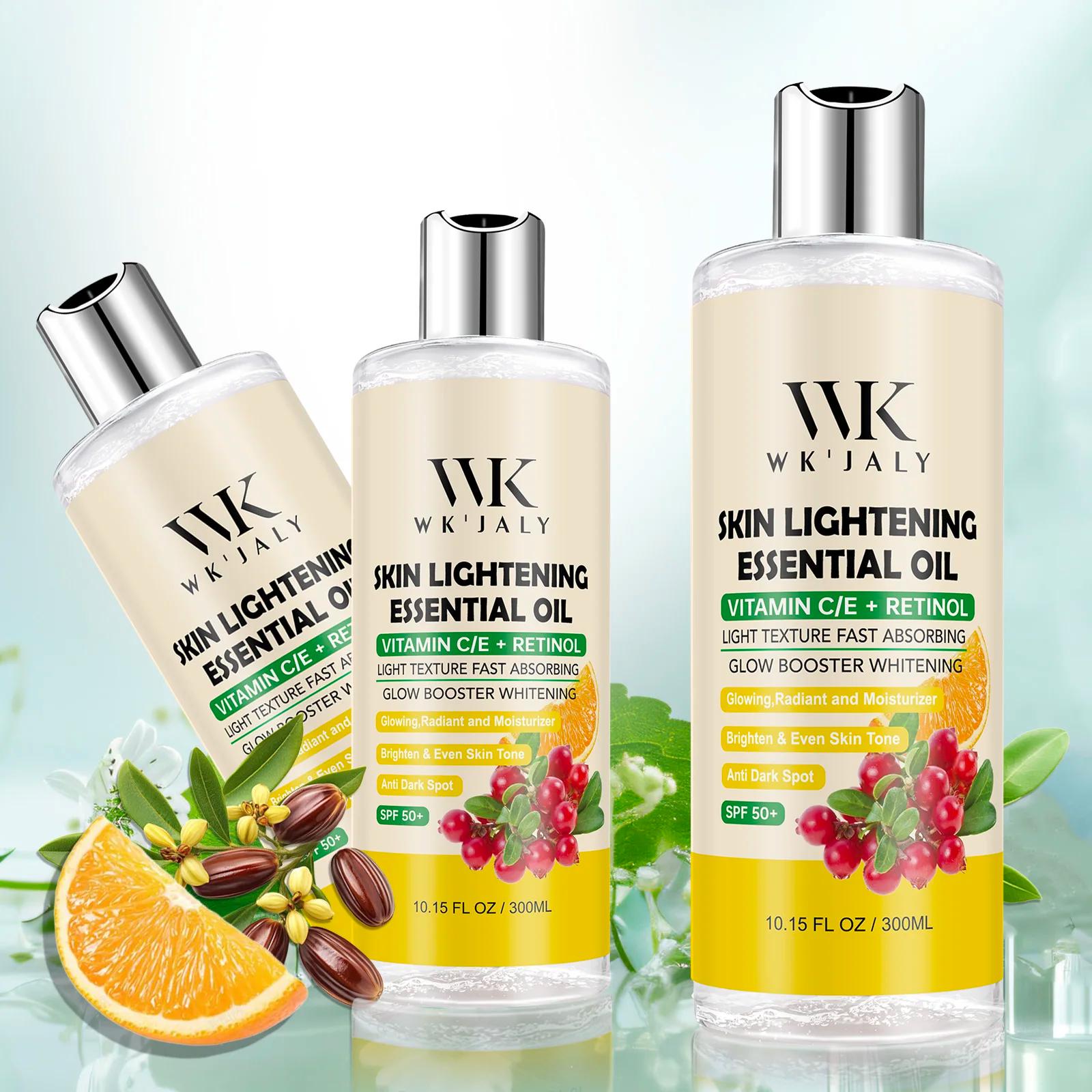 WK JALY Huile éclaircissante à la vitamine C et au rétinol, hydratante, blanchissante, anti-taches b