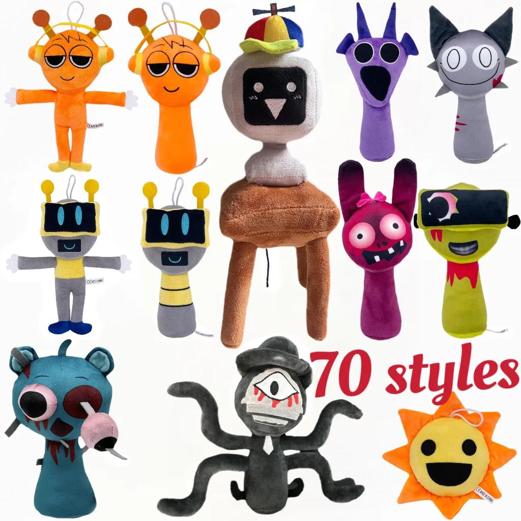 70 styles Sprunki jouets en peluche Sprunki poupée en peluche Sprunki jeu dessin animé enfants cadea