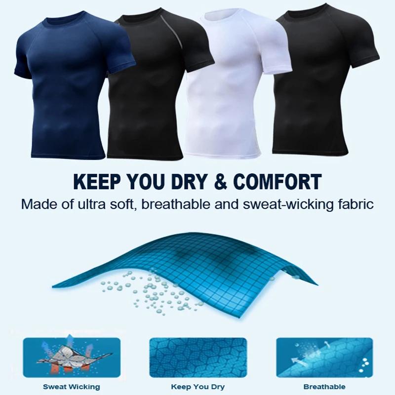 Chemises de Compression imprimées araignée pour hommes, t-shirt d'été à manches courtes, protection 