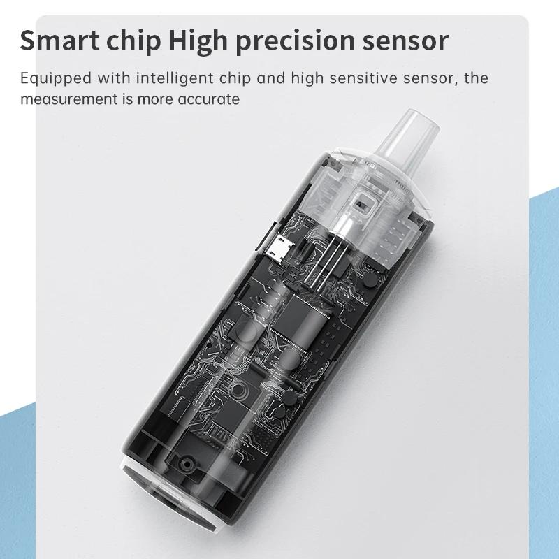 Alcootest rechargeable ZW |   Précision de qualité professionnelle |   Testeur d'alcoolémie portable