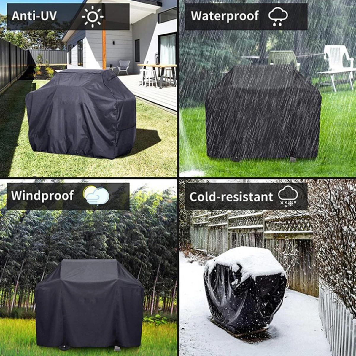 Couverture de gril de Barbecue en tissu Oxford 210D, couverture de Barbecue Durable, robuste, étanch