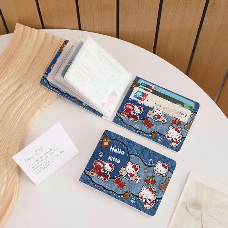 Porte-cartes Kawaii HelloKitty, porte-carte d'identité, porte-permis de conduire, porte-monnaie en P