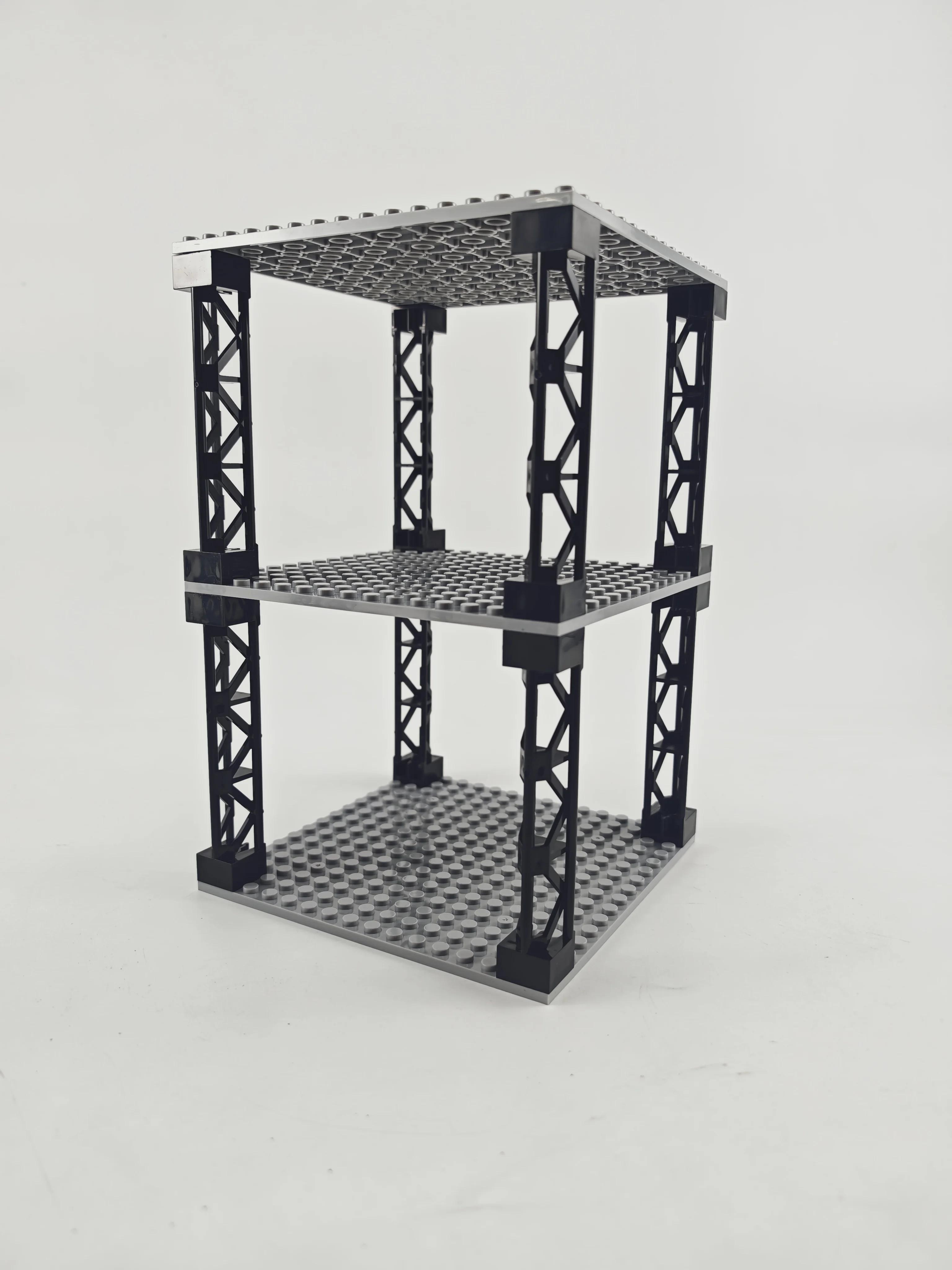 Blocs de construction multifonctionnels, Support de rangement de bureau multicouche empilable, bunke