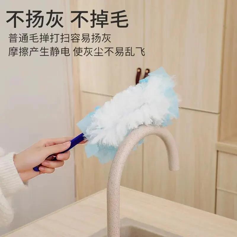 Collecteur de poussière électrostatique pour le nettoyage de table en tissu de fibres jetable domest