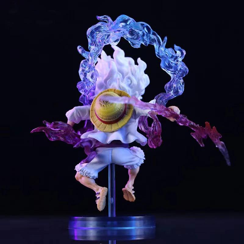 Bandai-Mini figurine One Piece Luffy Gear 5, statue de dieu du soleil, nika, figurine d'anime, modèl