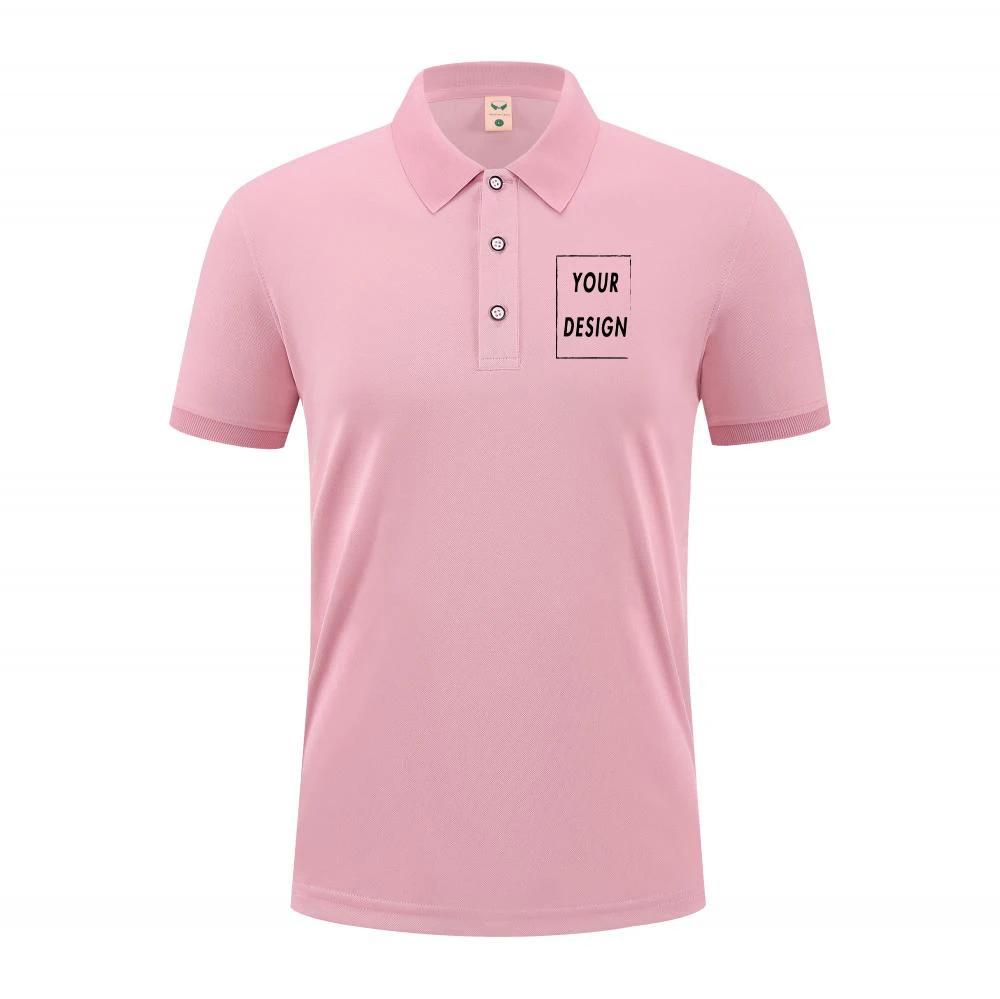 Polo décontracté d'été 2021, Logo personnalisé, texte imprimé, image, marque brodée, Design personne