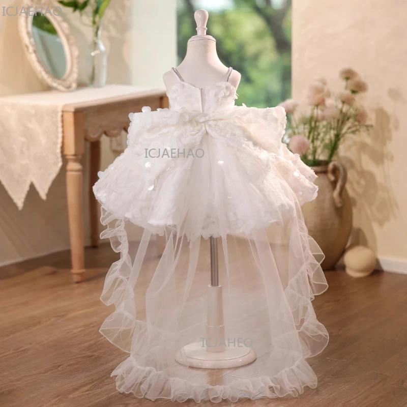 Robe de demoiselle d'honneur 2026 pour filles, tenue de soirée pour enfants, costume de princesse fo