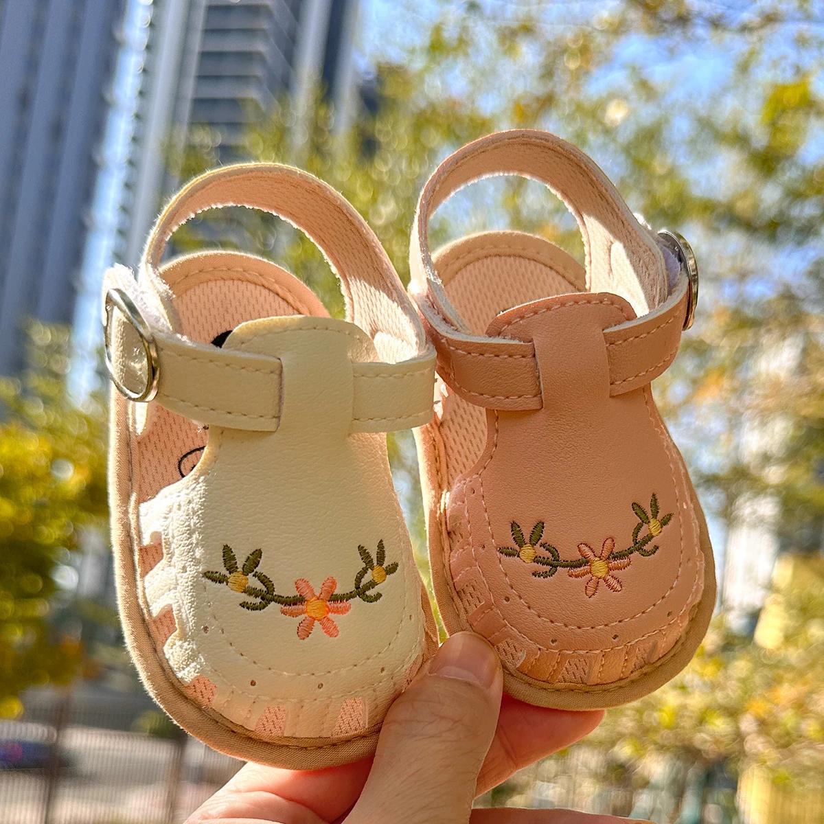 Sandales d'été pour bébés garçons et filles, chaussures plates pour robe de mariée, chaussures de be