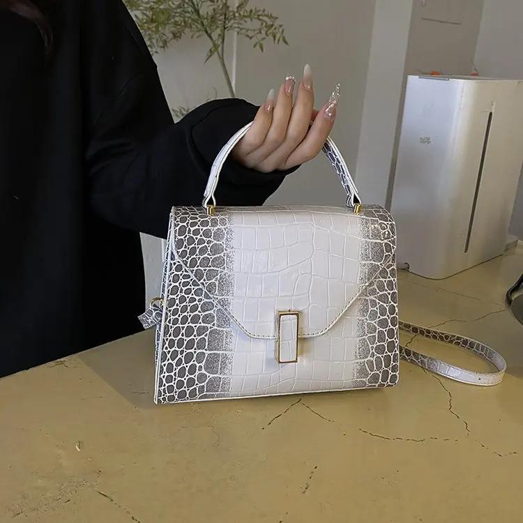 Sac messager en cuir d'inspiration vintage pour femme, sac à bandoulière de luxe de créateur, grande