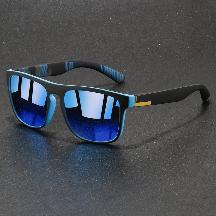 Lunettes de soleil sport carrées vintage tendance pour hommes et femmes, idéales pour la pêche et la