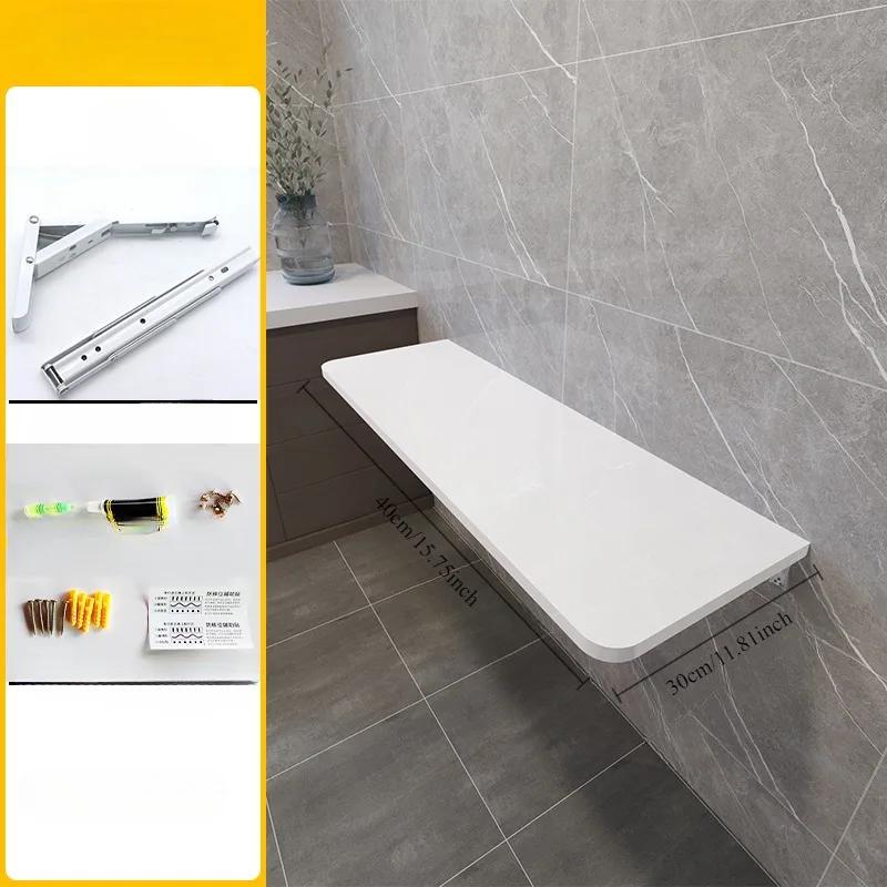 Support mural pliable sans déflecteur de poinçonnage, table à manger murale multifonctionnelle pour 