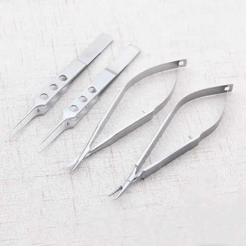 Nouveau 11 cm en acier inoxydable ophtalmique instruments microchirurgicaux porte-aiguille Micro cis