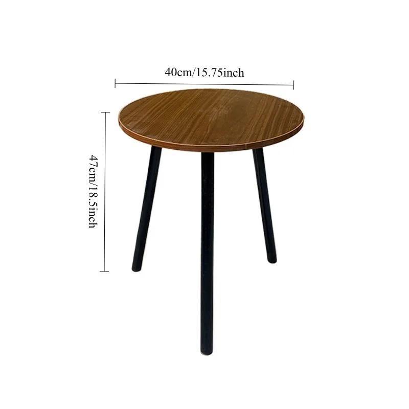 1 petite table basse à rotonité simple. |   Table d'angle d'appoint pour canapé, pour salon, chambre