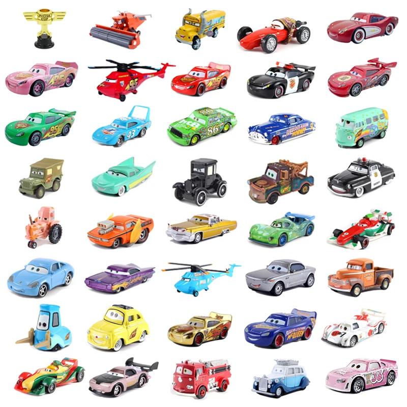 Disney Pixar Cars Voiture 2 3 mini Mater Shérif Lizzie Guido Luigi Lightning McQueen Alliage Métal M