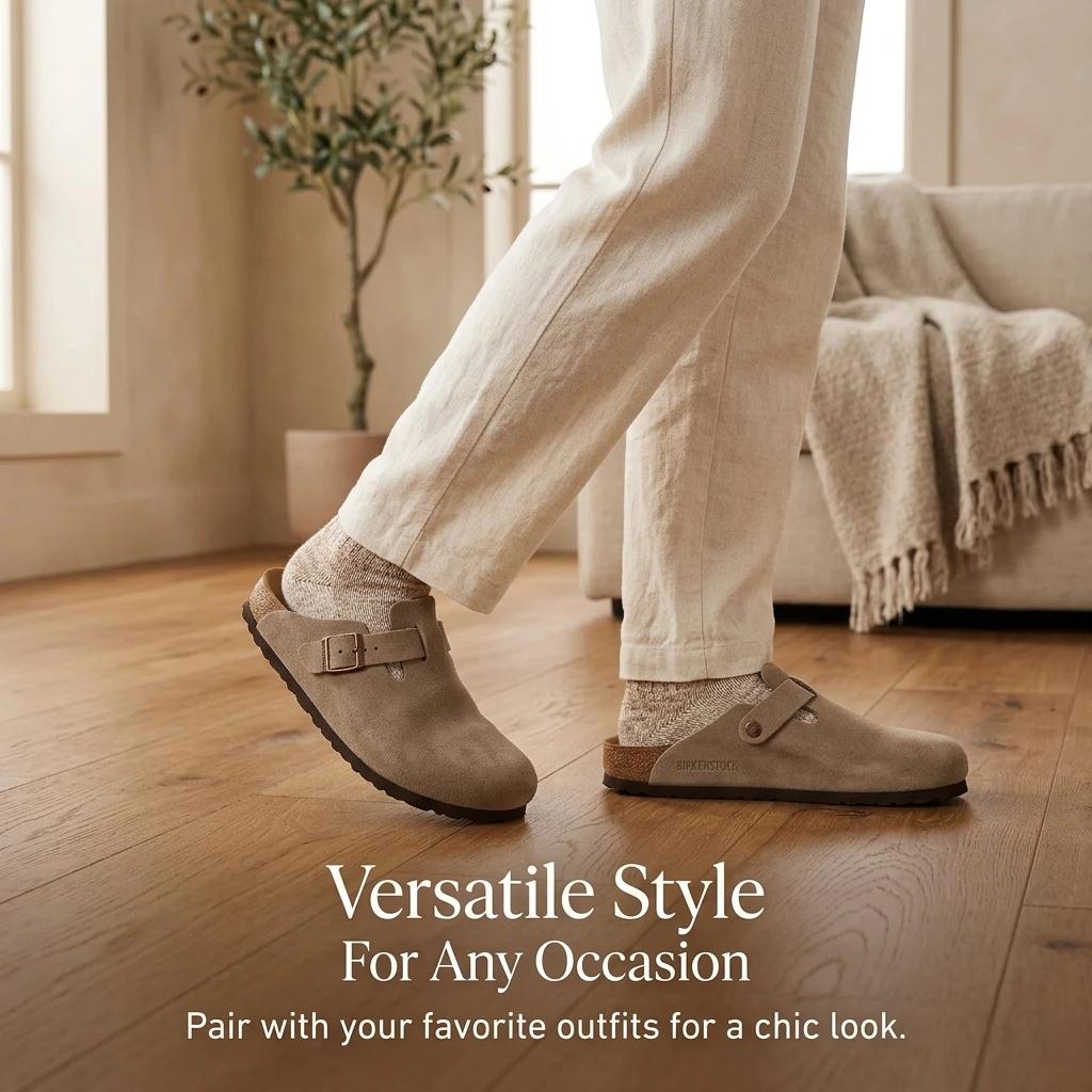 Chaussures en daim et liège pour hommes et femmes, design célèbre, sangles réglables, soutien de la 