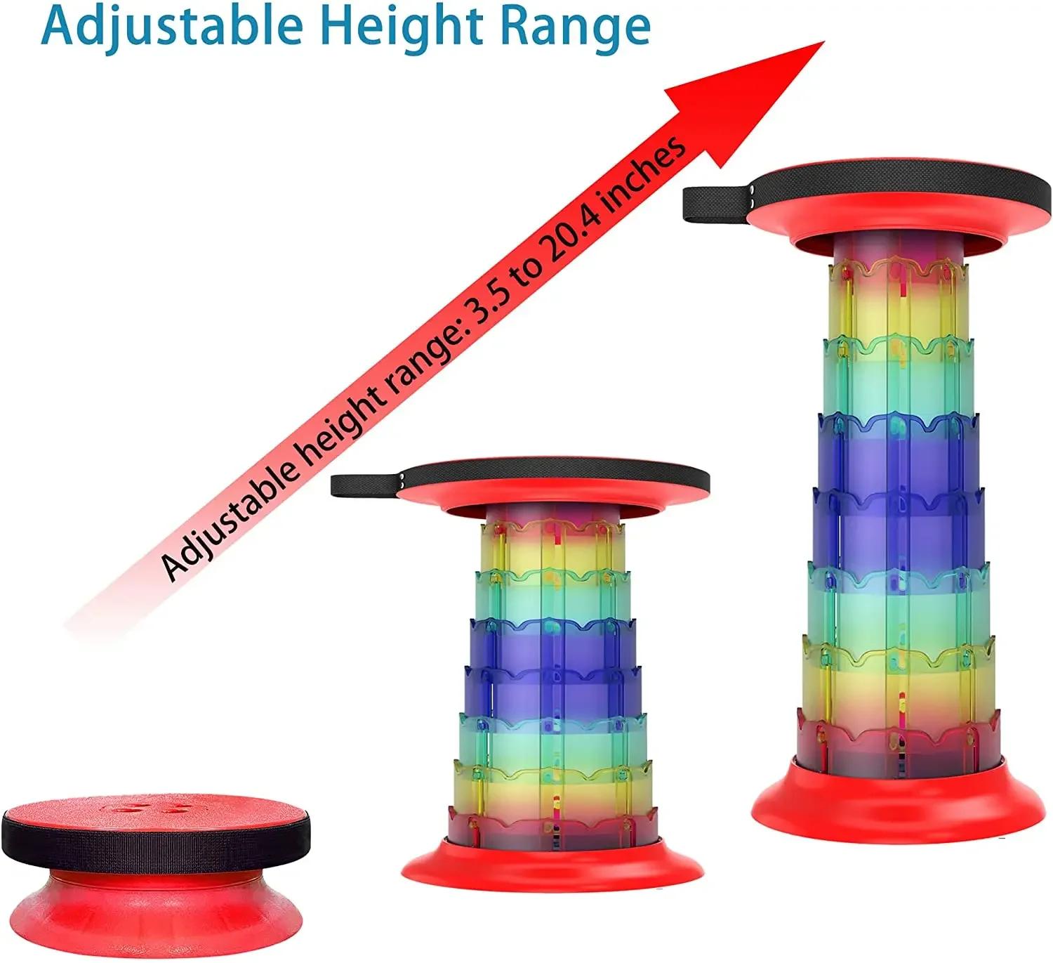 Tabouret pliant amélioré en forme de Lotus, tabouret pliable léger et portable, tabouret télescopiqu