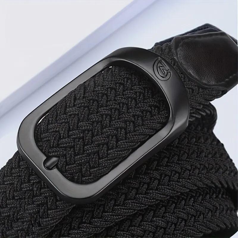 Ceinture élastique tissée décontractée pour hommes et femmes, ceinture de sport de plein air, pas be