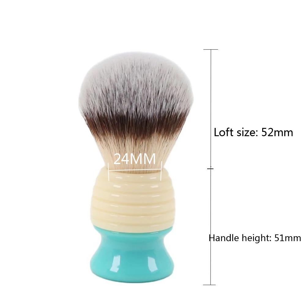 YAQI Bali 24mm brosse de rasage pour hommes en cheveux synthétiques avec noeud