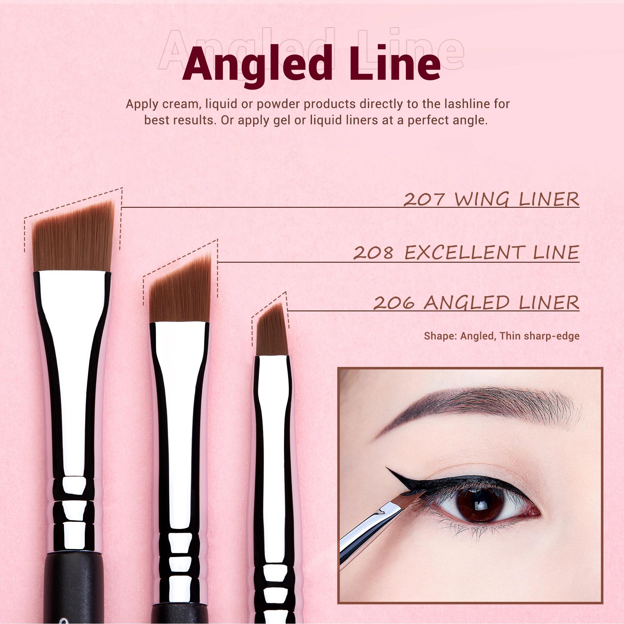 Jessup ensemble de pinceaux Eyeliner, 11 pièces pinceau Eyeliner professionnel, ensemble de pinceaux
