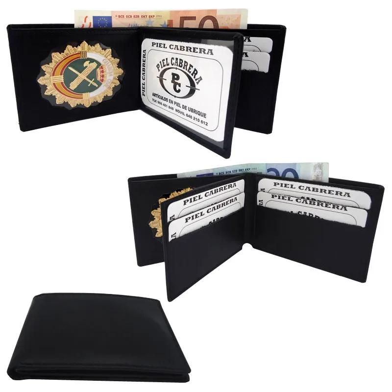 Portefeuille de la Guardia Civil avec badge inclus en cuir, porte-cartes, documents, portefeuille, b