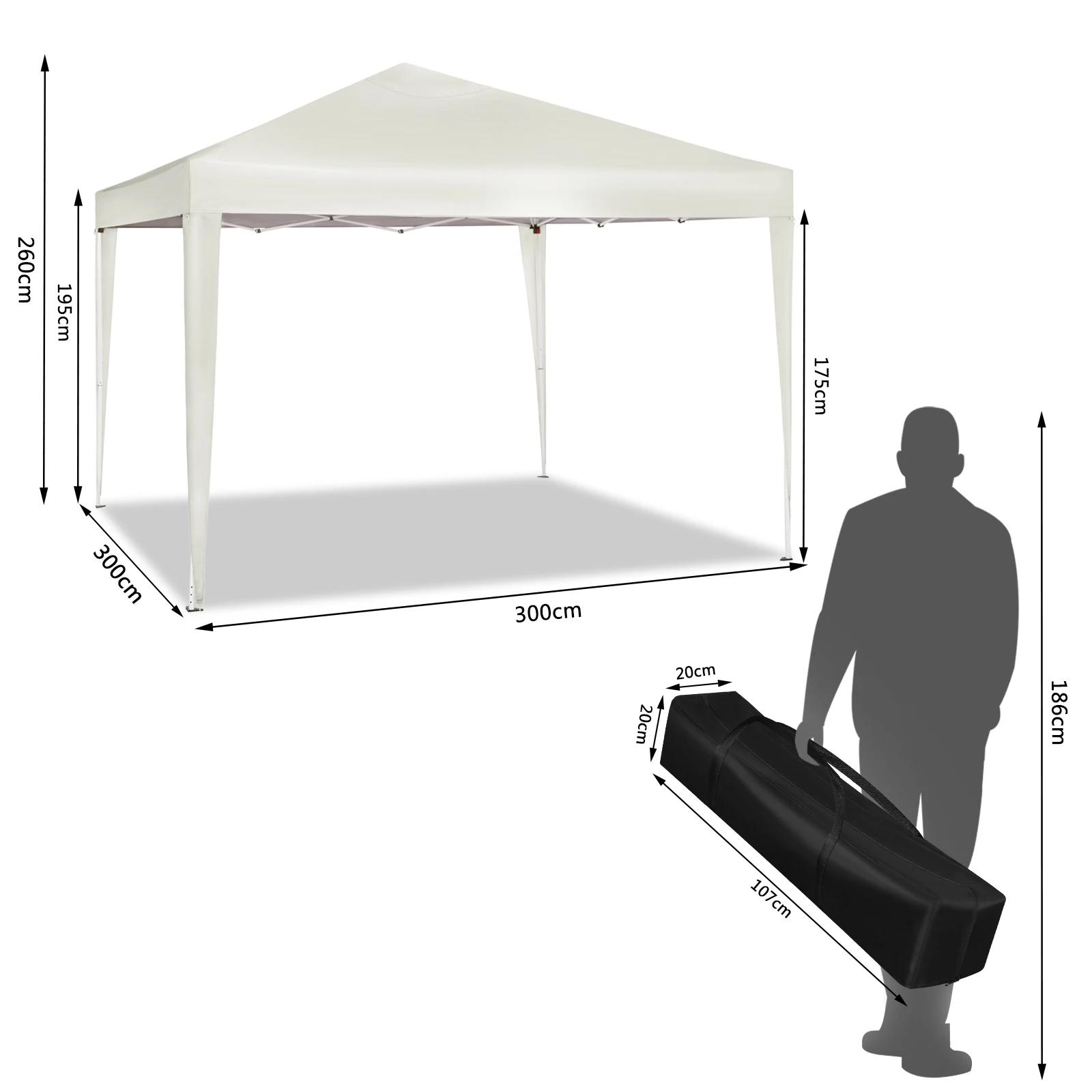 Gazebo de jardin pliable Pop-Up, Patio, étanche, Camping, Festival, pagode, tente, Protection solair