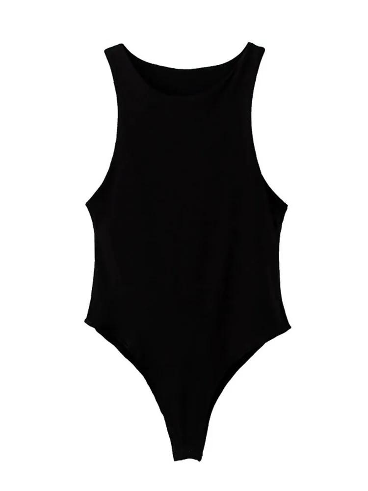 Été solide sexy moulante femmes body femme 8 couleur vert mince body décontracté chic dame club cour