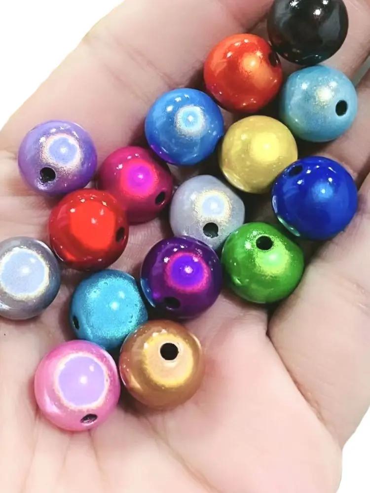 Perles réfléchissantes d'illusion 3D Miracle, 4-30mm, perles acryliques brodées pour la fabrication 