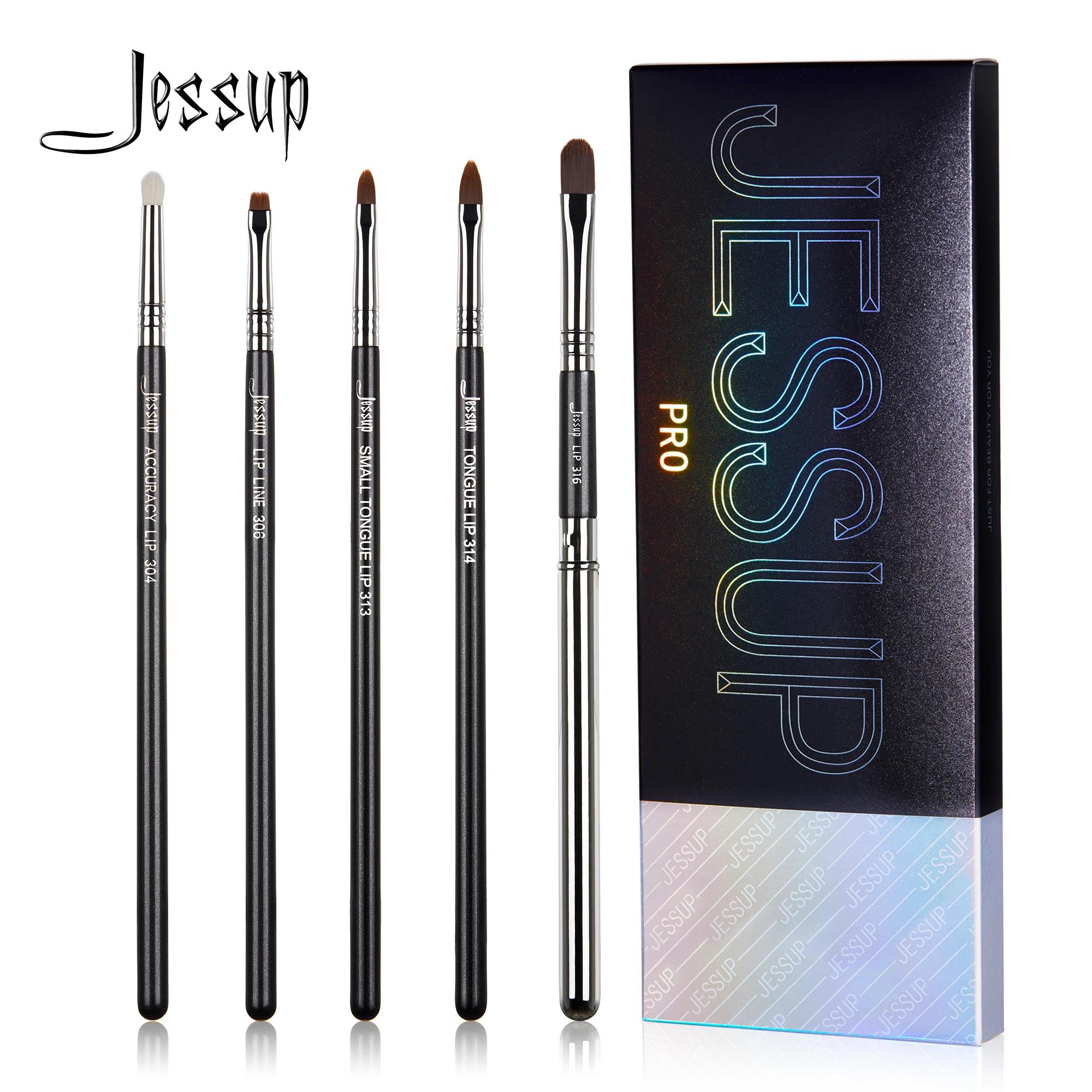 Jessup-Jeu de pinceaux Jules, Pro contour, différentes formes de lèvres, synthétique, petite/langue 