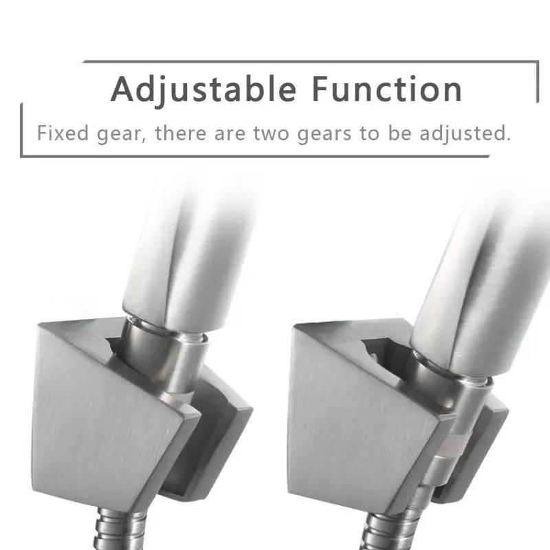 Support de buse de siège de douche en acier inoxydable 304, support réglable de salle de bain, pomme de douche, accessoires de Base réglables