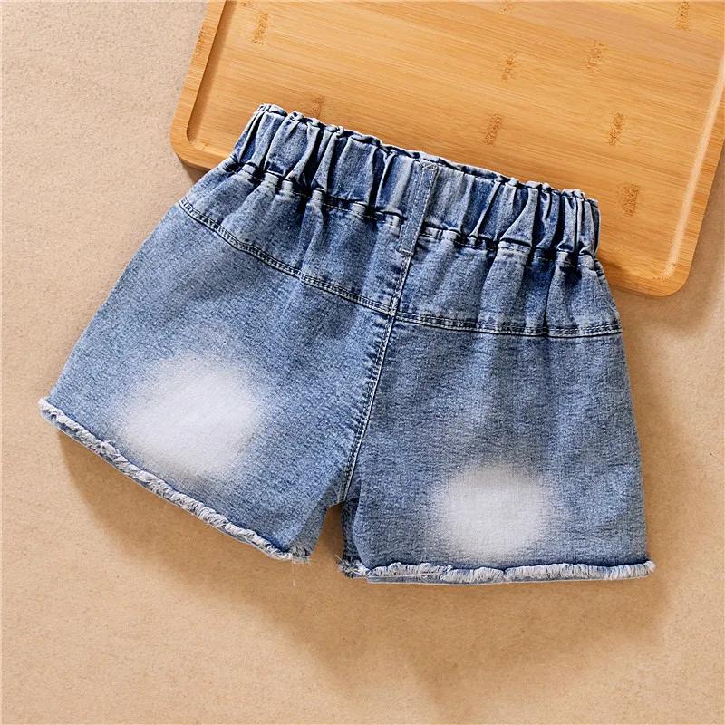 Short jean décontracté pour bébé fille été - Pantalon court en denim pour vêtements enfants tendance