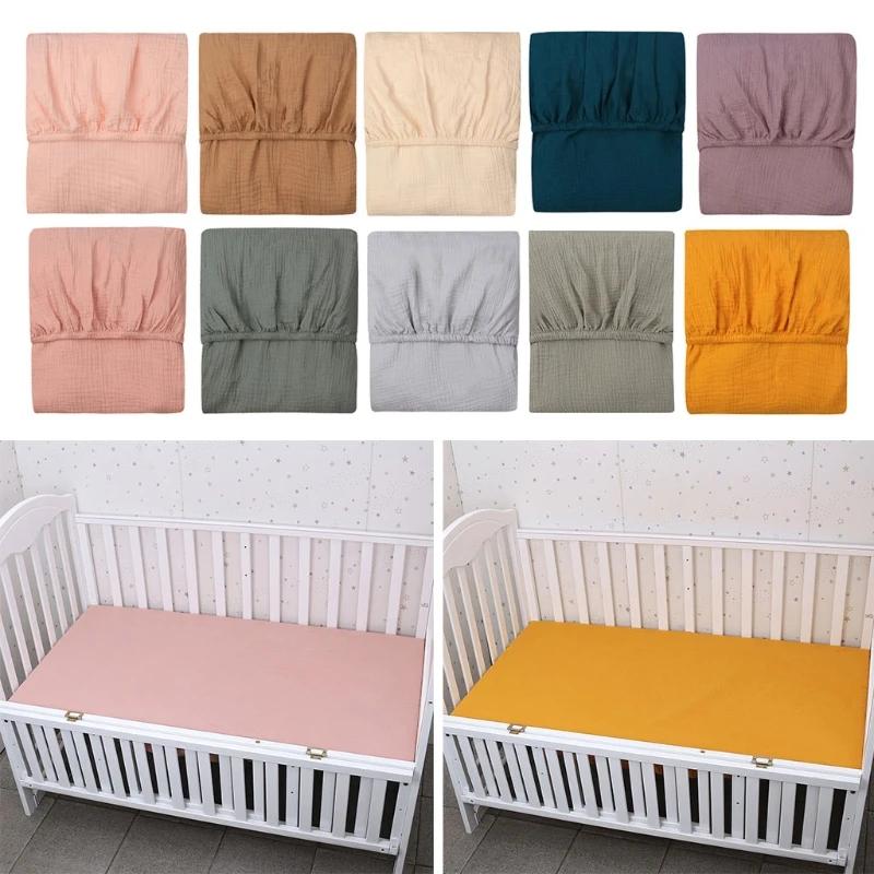 Drap-housse de lit en coton pour bébé
