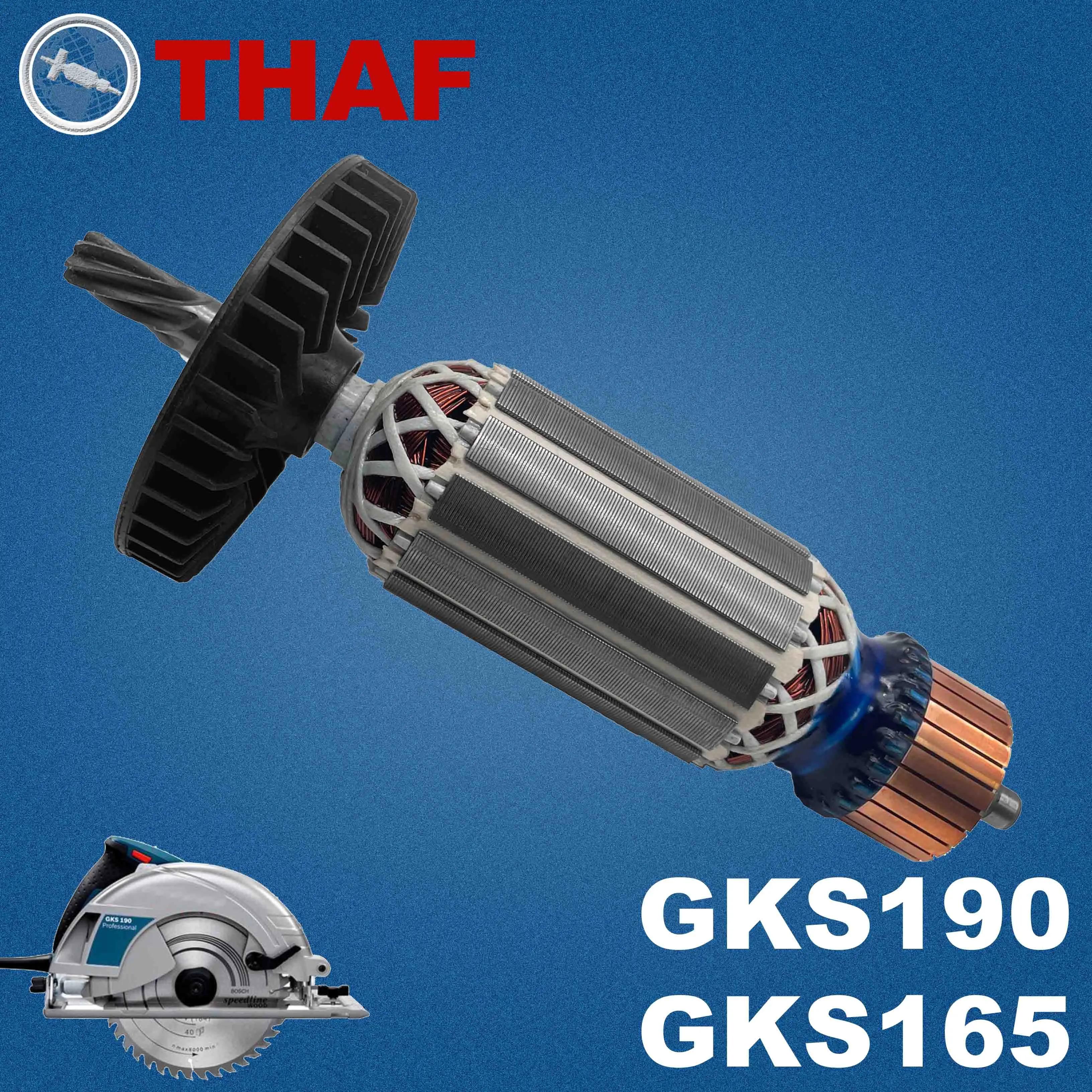 AC 220V 240V GKS190 GKS165 Induit Rotor pour BOSCH Scie Circulaire A Main Pièces de rechange