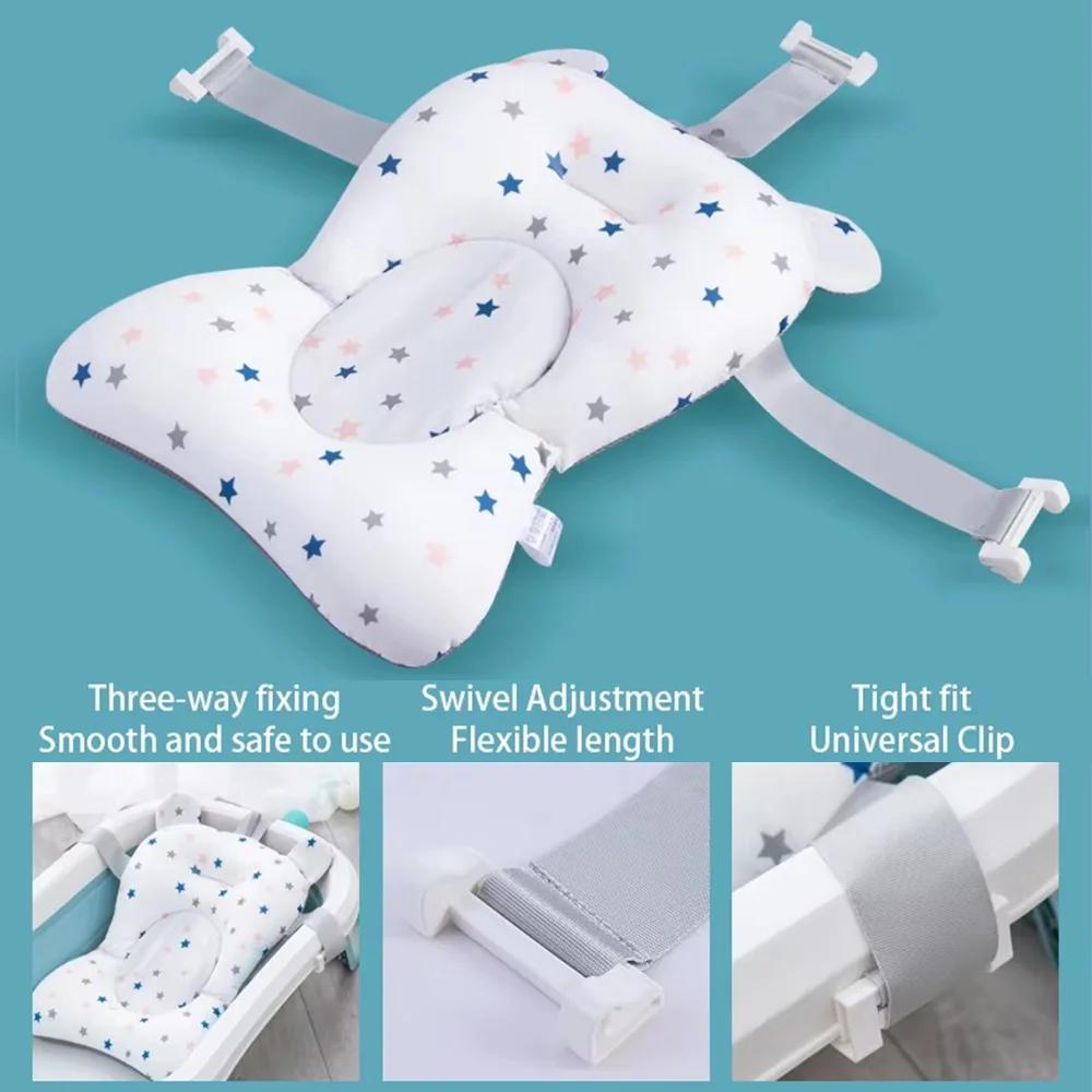 PANGDUBE – siège de bain pour bébé de 0 à 12 mois, coussin de baignoire pour nouveau-né, coussin de Support réglable avec tapis antidérapant, flotteur de sécurité pour douche