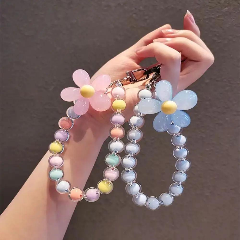 Accessoire de téléphone portable fait main, bijoux d'été, chaînes suspendues, cordon à perles, chaîne de téléphone portable, sangles de téléphone portable, cordon pour clés