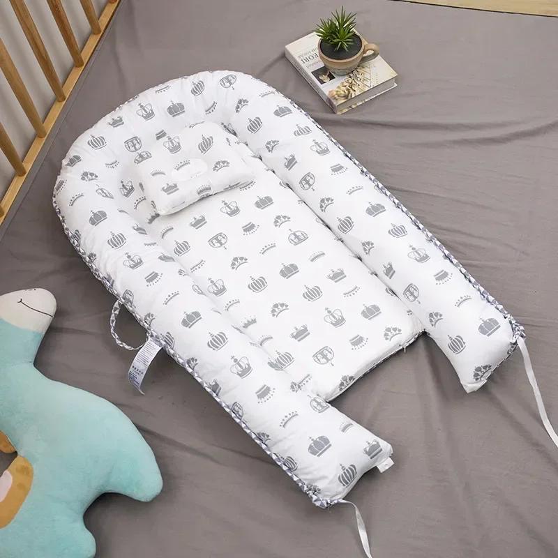 Lit bébé avec oreiller berceau Portable lit de voyage infantile enfant en bas âge