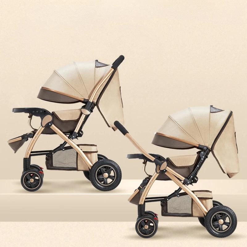 Poussettes à quatre roues High Landscape, Landau, Landau, Pliable, Lavable, Multifonctionnel, Baby Cheshire Age