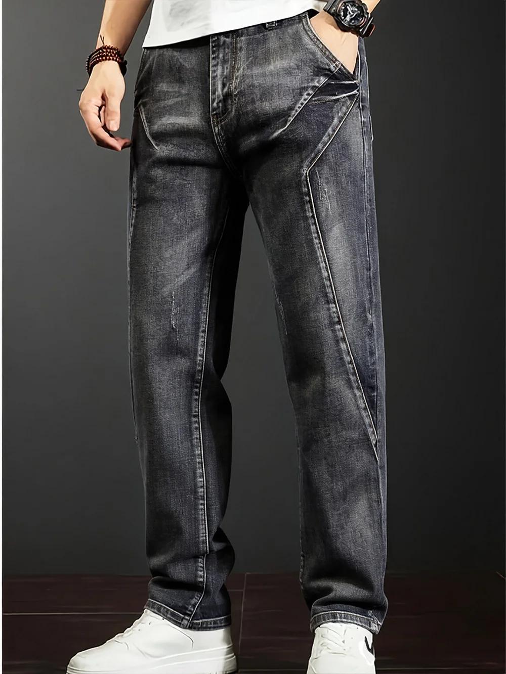 Jean extensible à jambes droites pour hommes