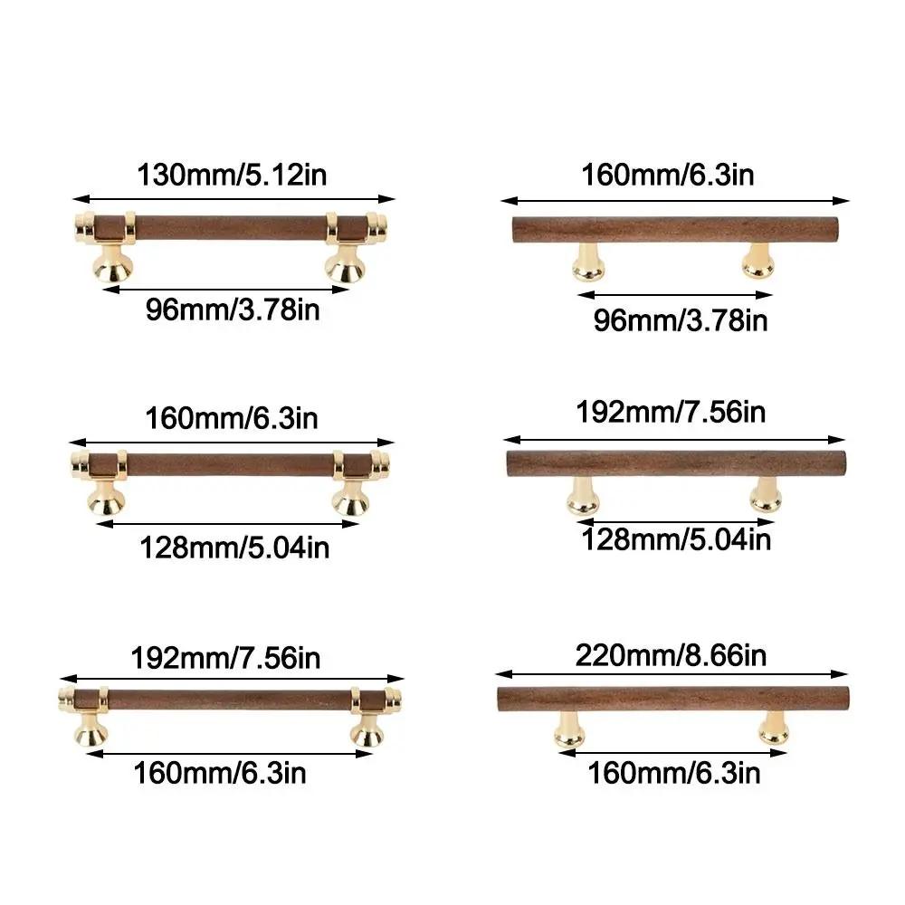 Poignées de porte en bois massif, différentes tailles, poignées multifonctionnelles pour armoires de cuisine, poignées de meubles durables, quincaillerie pour placards