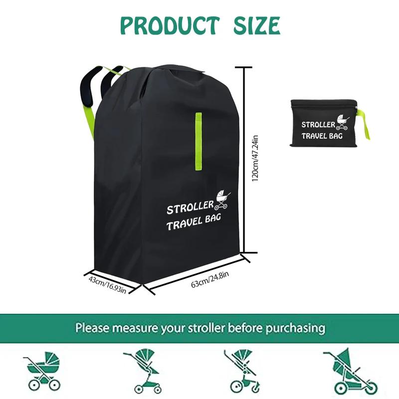Sac de voyage pour poussette de bébé pour avion, voyages sur route, rangement étanche et taille XL pliable et léger! pour toutes les grandes marques!