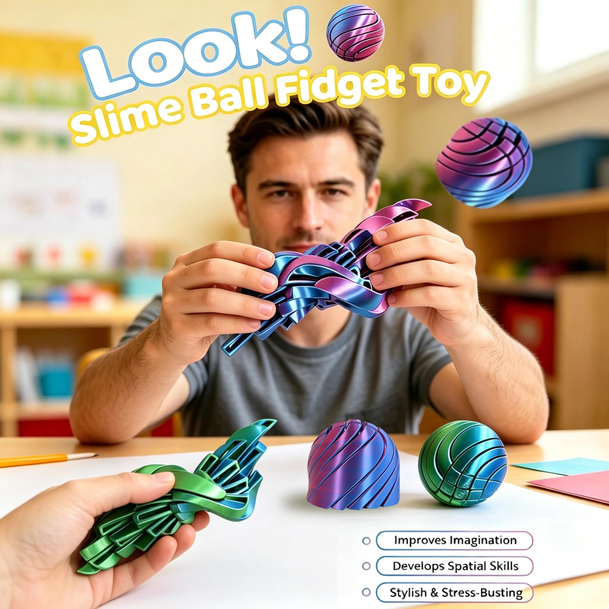Boule à visqueux Fidget jouet 3D imprimé Twistsphere