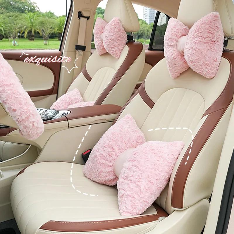 Housse de siège de voiture universelle pour femmes, motif dessin animé mignon, accessoires intérieurs de voiture, mode, antidérapante, respirante, coussin de voiture pour filles