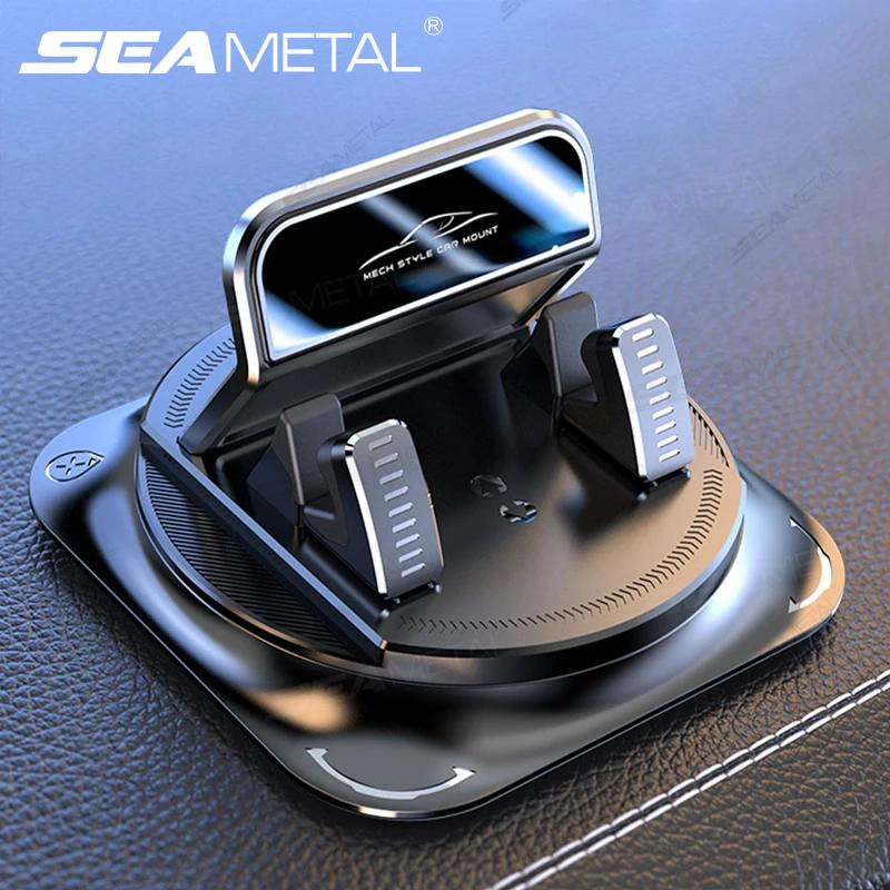 SEAMETAL – support de téléphone de voiture antidérapant en Silicone, support de téléphone pour tableau de bord, rotation libre à 360 degrés, support de navigation universel Head-Up