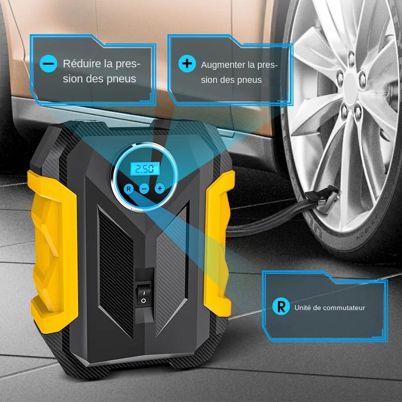 CARSUN Portable Automobile compresseur d'air numérique pompe de gonflage des pneus lampe à LED