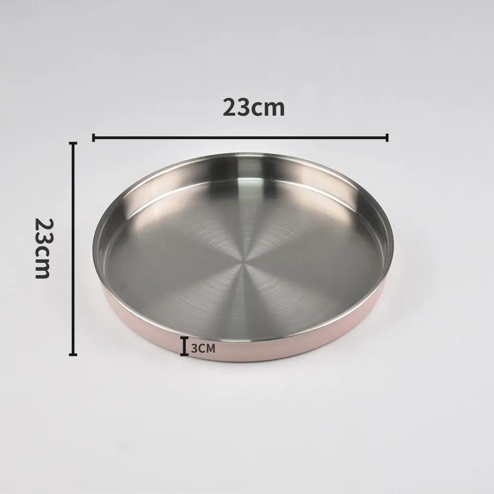 Assiette bébé en silicone et acier inoxydable - Grande vaisselle mignonne et simple pour garçons et filles