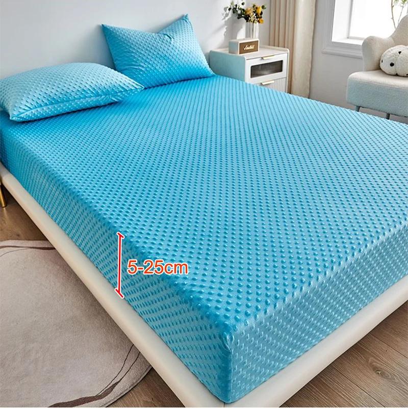Drap de lit en velours corail